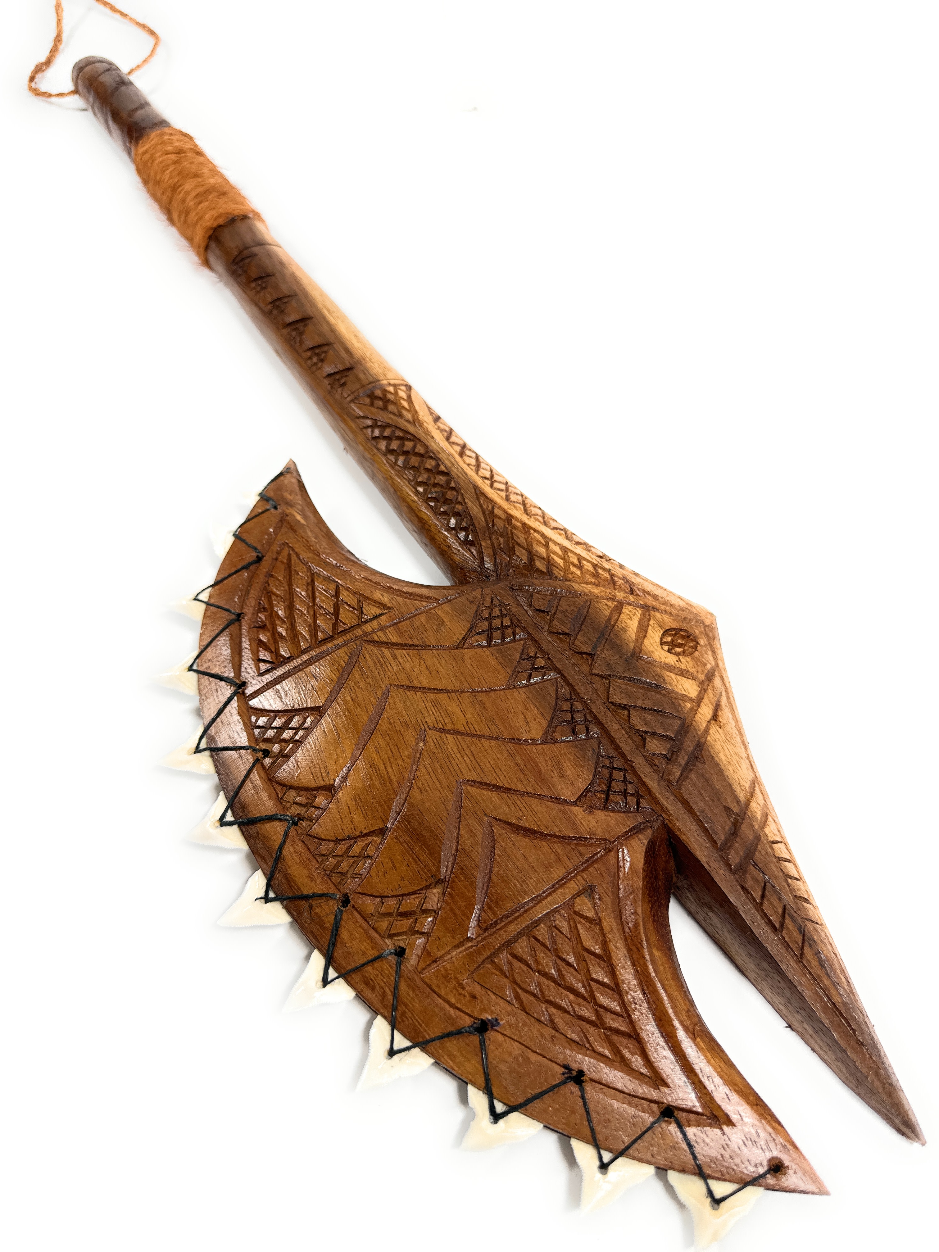 Fijian Club 32 inch with Teeth Polynesian Decor | #bla605980st Fijian Club 32 inch with Teeth Polynesian Decor | #bla605980st